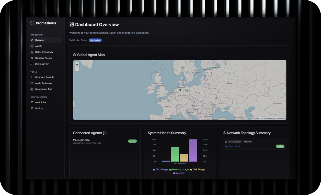 Prometheus - Remote Administration and Monitoring Platform